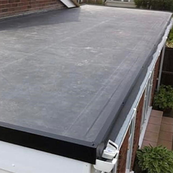 Rubber flat roof